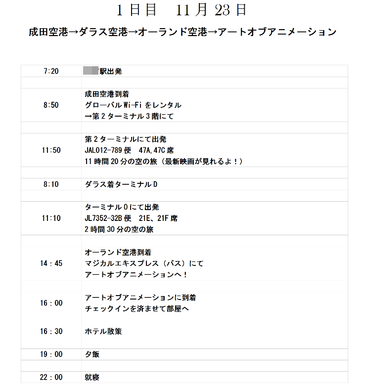 18年wdw旅行記準備編 旅のしおりを作ろう ディズニーで夢を叶える